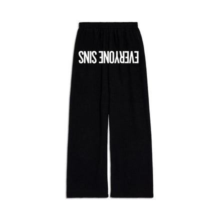 Distorted Logo Oversized Sweats Bottoms