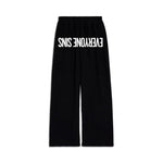 DISTORTED LOGO OVERSIZED BOTTOMS￼