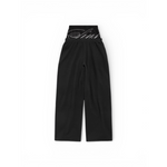 CURSIVE LOGO DOUBLE WAIST BOTTOMS